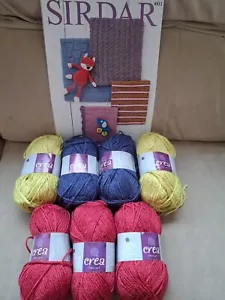 Knitting Kit Striped Blanket Assorted colours 24" x 30" New/Banded - Picture 1 of 1