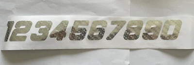 Cromo Texturizado #’s 0-9 R/C Caja L1. Pegatina vinilo Foto 1 de 4