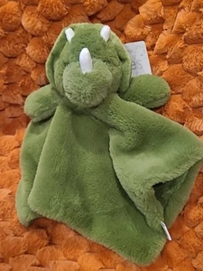 Manta de seguridad para bebé Oobles verde dinosaurio felpa Lovey acurrucarse. Nuevo - Imagen 1 de 7