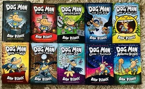 Complete Series Set Dog Man 1-10 hardcover by Dav Pilkey - Picture 1 of 15