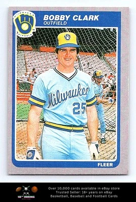 1985 Fleer BASEBALL #578 Bobby Clark - Image 1 of 2