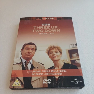 Three Up, Two Down, Series 1 & 2 DVD, Angela Thorne, Michael Elphick, 3-Disc Set - Image 1 of 4