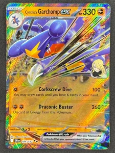 Pokémon Cynthia's Garchomp ex 104/182 DRI Destined Rivals casi nuevo - Imagen 1 de 2