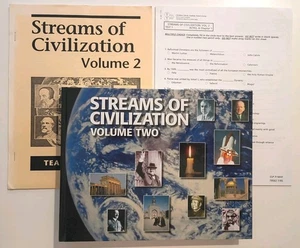 Streams Of Civilization Volume 2 Textbook Tests Teacher's Manual Homeschool Book - Imagen 1 de 2