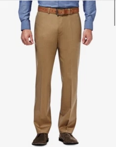 Haggar Men's Khaki Premium No Iron Khaki Pants 36 X 29  NEW $70 HC10889 - Picture 1 of 3