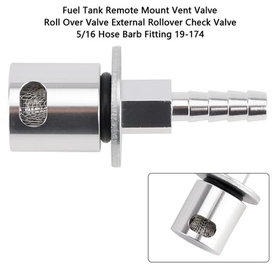 Fuel Tank Vent External Rollover Check Valve 5/16 Hose Barb Fitting 19-174 H10 Foto 1 de 4