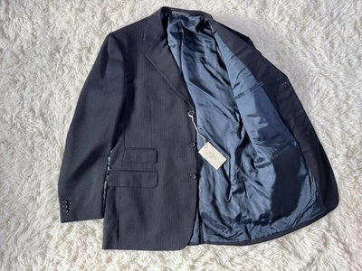 NUEVO ERMENEGILDO ZEGNA SUAVE 100% Lana Blazer/Traje Chaqueta Azul Marino Oscuro 54/Reino Unido 44 Foto 1 de 4