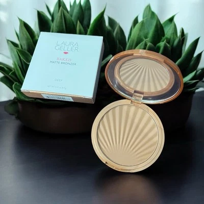 Laura Geller Baked Matte Bronzer Foundation DEEP 0.31 oz New in Box - Image 1 of 2
