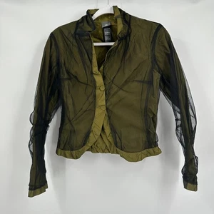 Lilith Damen Jacke S Avantgarde Mesh Overlay Art To Wear konzeptionelle Mode - Bild 1 von 6