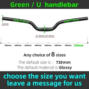 Full Carbon Fiber MTB Bicycle Handlebar 31.8mm/25.4mm 580-720mm Rise Handlebar - Picture 1 of 36