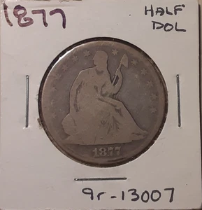 Medio dólar libertad sentada Philadelphia 1877 como nuevo medio dólar. (#9r-13007/RBD) - Imagen 1 de 4