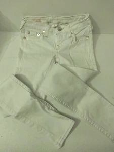 True Religion Stella Low Rise Skinny Distressed White Jeans Size 25 NWOT $224 - Picture 1 of 10