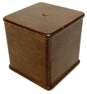 SCHÖNER VINTAGE GARNKNÄUELHALTER,FÄDELHOLZ,5x5x5",ANTIK?SCHALE,BOX,GESCHENK,FUTTER:) - Bild 1 von 6