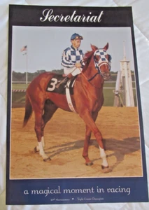 ORIGINAL "SECRETARIAT" AT PIMLICO 20TH ANNIVERSARY TRIPLE CROWN CHAMPION POSTER - Picture 1 of 4