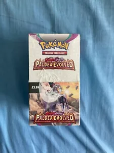 Paldea Evolved Sealed Half Booster Box 18 Packs Pokemon Card UK EU Exclusive - Picture 1 of 6