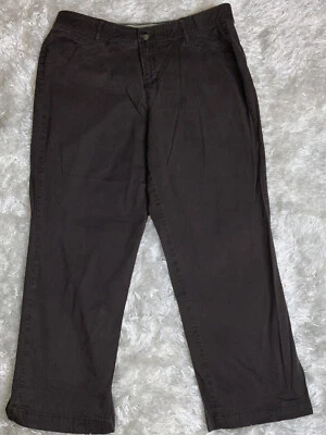 Pantalón Avenue Mujer Marrón Cintura Fácil Frente Plano Pierna Recta Talla 16 Promedio Foto 1 de 4