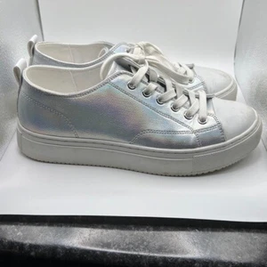 Marc Fisher Damen-Sneaker silberfarben Multi Cady Plateau Kappe Zehe Größe 9 - Bild 1 von 7