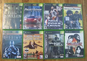 8 Original XBox Lot: Matrix, Riddick, SoulCalibur, Counter Strike, Splinter Cell - Picture 1 of 6