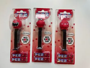 PEZ Red Nose Day, JUEGO COMPLETO DE 3 - Imagen 1 de 7