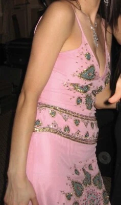 Matthew Williamson pink dress vintage collecters UK 10 Indian ethnic inspired - Image 1 of 4