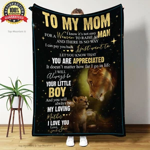 To My Mom Blanket From Son, You’re Appreciated, Birthday Xmas Gift Idea - Picture 1 of 5