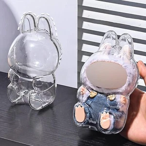 2 PCS Cases for LABUBU Acrylic Clear Protective Cases Covers (2 PCS Sitting ) - Picture 1 of 11