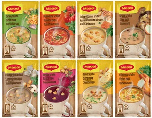 MAGGI SOPA INSTANTÁNEA Paquete 8 Sabores Variedad Taza Caliente Rápida Comida - Imagen 1 de 12