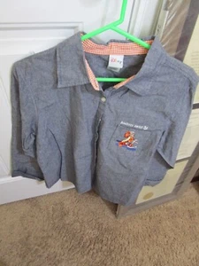 Disney--Anchors Away Tigger, Button Down Chambray Shirt (Size Large) - Picture 1 of 6