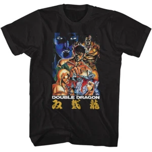 Double Dragon Technos Video Game Poster Jananese Writing Men's T Shirt - Picture 1 of 5