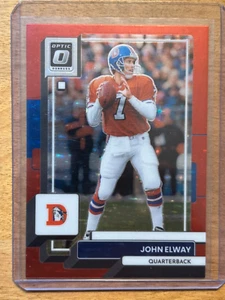 2022 Donruss Optic - John Elway - Red Stars - Holo Prizm SSP - Denver Broncos - Picture 1 of 2