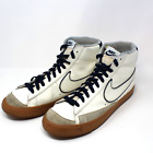 Nike Blazer Mid '77 PRM Leather Sail Midnight Navy Mens Shoes DQ7672 100 Size 12