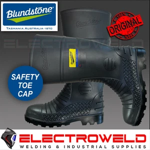 BLUNDSTONE 025 Safety Gumboots Oil Chemical Resistant Waterproof Steel Toe Boots