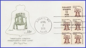 USA4 #1595d U/A ARTMASTER FDC BKLT5  Liberty Bell - Picture 1 of 1