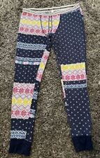 Victoria’s Secret Thermal Pajama Pants Fair Isle Print Women’s Size Large #307