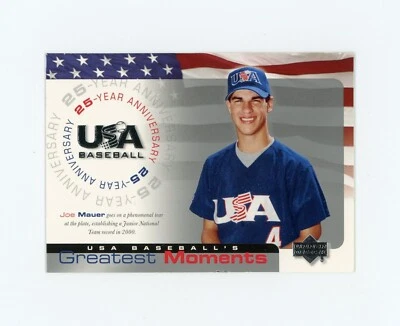 JOE MAUER 2004 Upper Deck Team USA 25th Anniversary Rc #USA-200 Minnesota Twins - Image 1 of 2