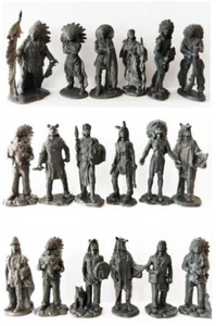 3D Rubber plastic printed Indians (3 sets) 1:32 - Picture 1 of 1