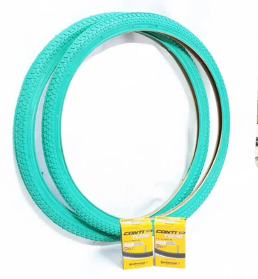 2x Fahrradreifen 26 x 1.75 Zoll 47-559 Mint + 2x Schlauch für Oldtimer  Fahrrad - Bild 1 von 2