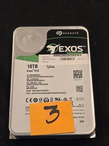 Seagate Exos X16 10TB 12GB/s SAS 7200 3.5 ST10000NM002G HDD Hard Drive # 3 - Afbeelding 1 van 2