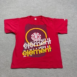 Vintage Element Skateboarding YOUTH Size XL Extra Large Red Short Sleeve Y2K Boy - Picture 1 of 8