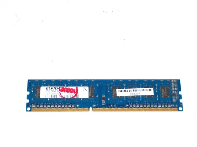 Elpida 1GB DDR3 PC3-10600U 1333mHz EBJ10UE8BDF0-DJ-F DIMM Memory Desktop - Image 1 of 3
