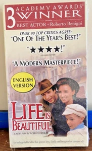 Life Is Beautiful Factory Sealed VHS Tape English Version 1998 #17877 - Picture 1 of 5