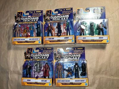 "Lote de 5 nuevos Guardianes de la Galaxia Groot Rocket Drax Star-Lord Gamora 2,5""" Foto 1 de 4