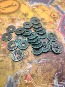 Monedas de metal de actualización de juego de mesa Scythe $1 - Imagen 1 de 2