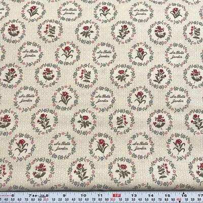La Belle Fleur by French General for Moda Floral Cotton Fabric by the HALF YARD - Image 1 of 2