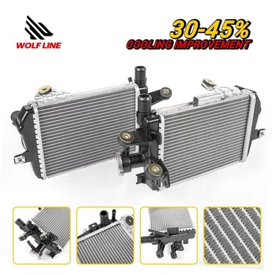 Radiador de aluminio WOLFLINE para motocicleta BMW R1200GS/GSADV R1250GS/GSADV Foto 1 de 4