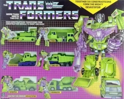Transformers G1 Reissue Grün Devastator Decepticons Robots Toy Spielzeug sale - Bild 1 von 4