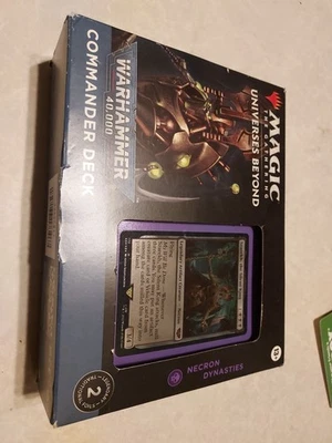 Magic The Gathering: Warhammer 40K Necron Dynasties Commander Deck Sealed/New - Image 1 of 2