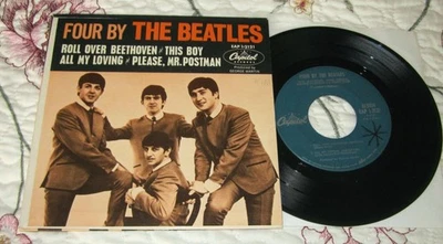 The Beatles-Four By The Beatles-Vinyl EP 45 w/Cover - Image 1 of 3