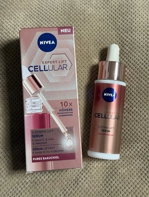 NIVEA Serum Cellular Expert Lift mit Bakuchiol, 3-Zonen Lift, 30 ml NEU OVP - Bild 1 von 3