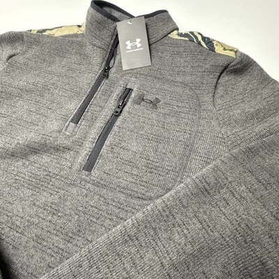 Suéter Under Armour Para Hombres Especialista 1/4 Cremallera Gris Camuflaje Táctico Manga Larga Talla M Foto 1 de 4